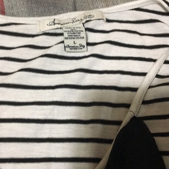 Cute striped shirt with cute bow on the front!! - Picture 3 of 4